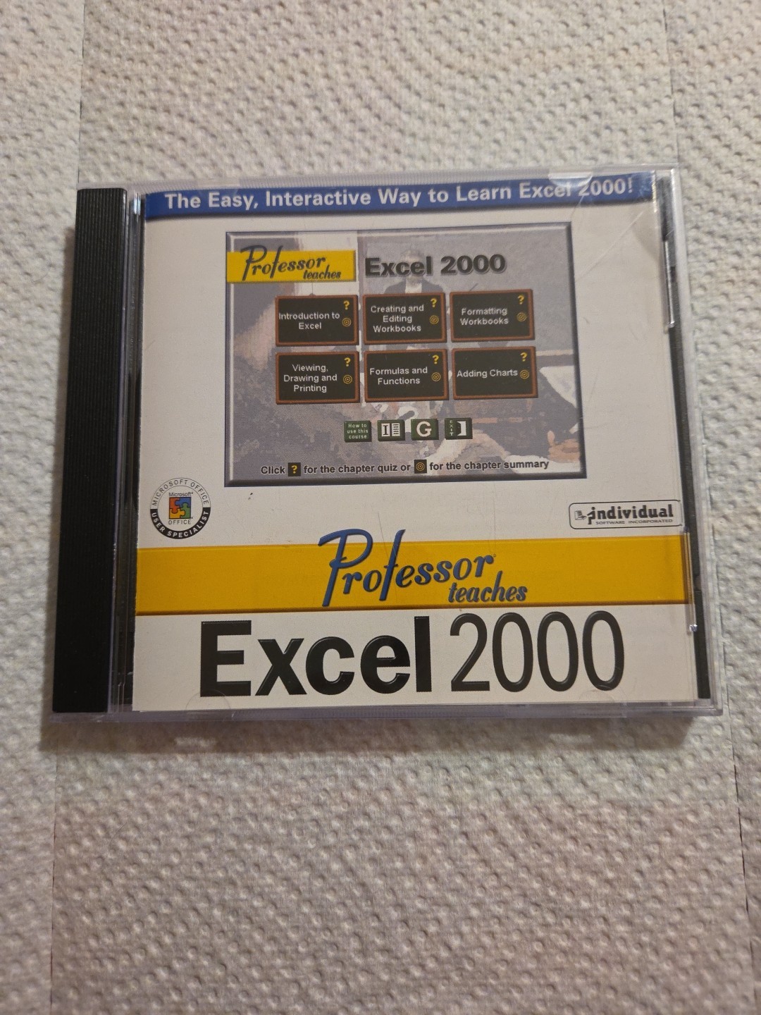 Professor Teaches Windows Word Excel PowerPoint Access 2000 Training CDs Set