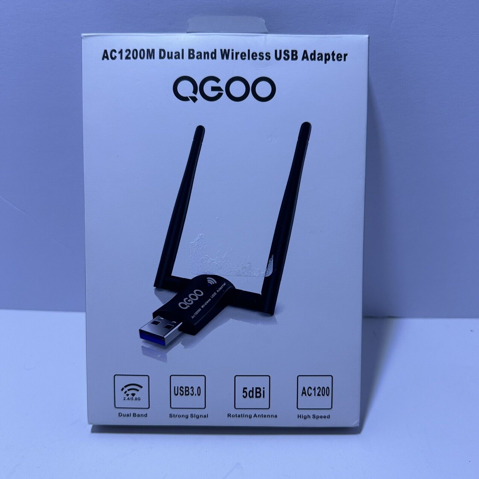 WiFi Adapter QGOO AC1200M Dual Band Wireless USB WiFi Adapter