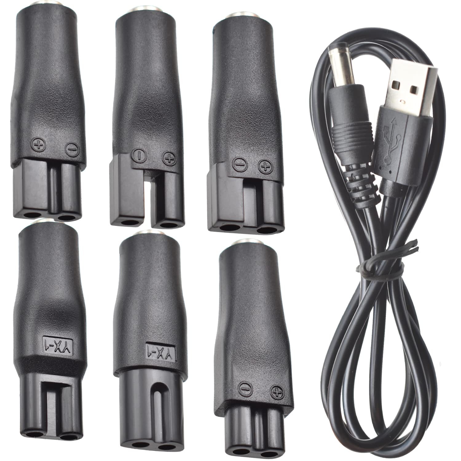 7 PCS Power Cord 5V Replacement Charger USB Adapter Suitable for small, 7 