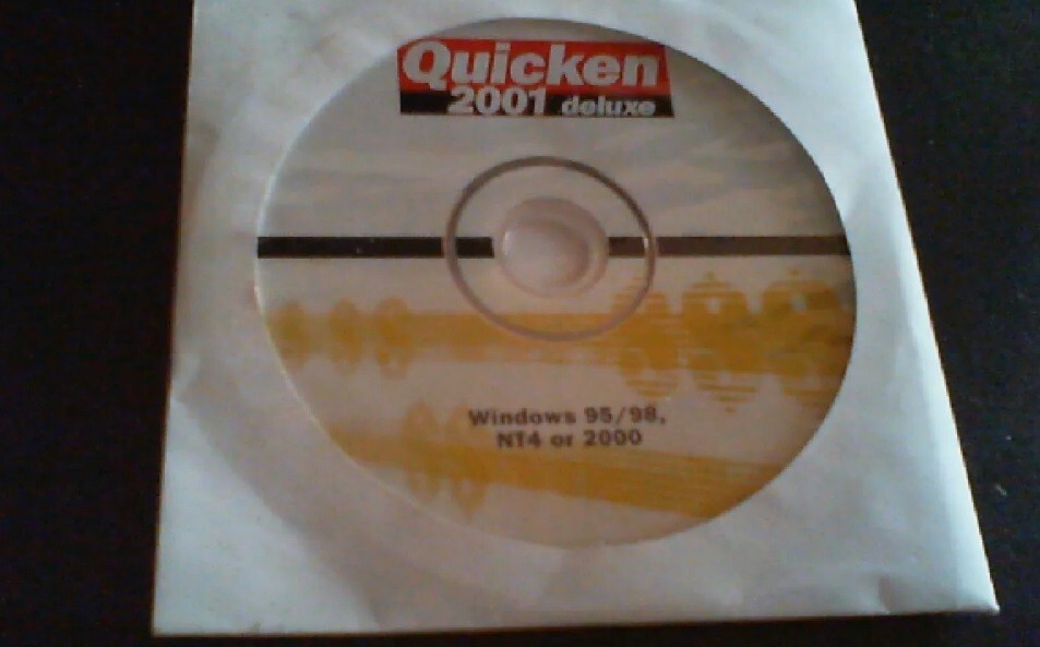 Quicken 2001 Deluxe Financial Software Windows Version CD  no subscription NEW