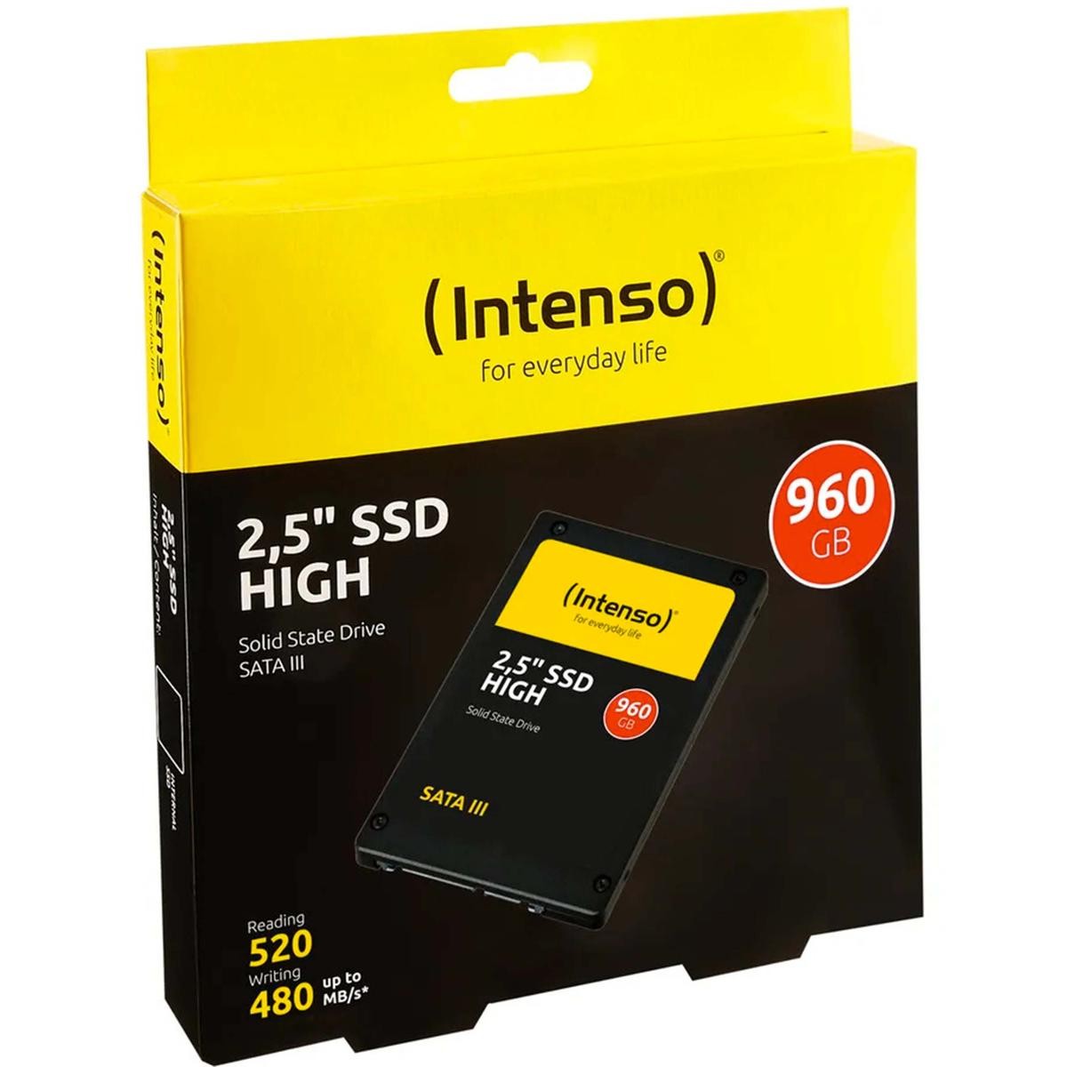 Intenso 960gb High Sata II 2.5" Internal Solid State Hard Drive Laptop_