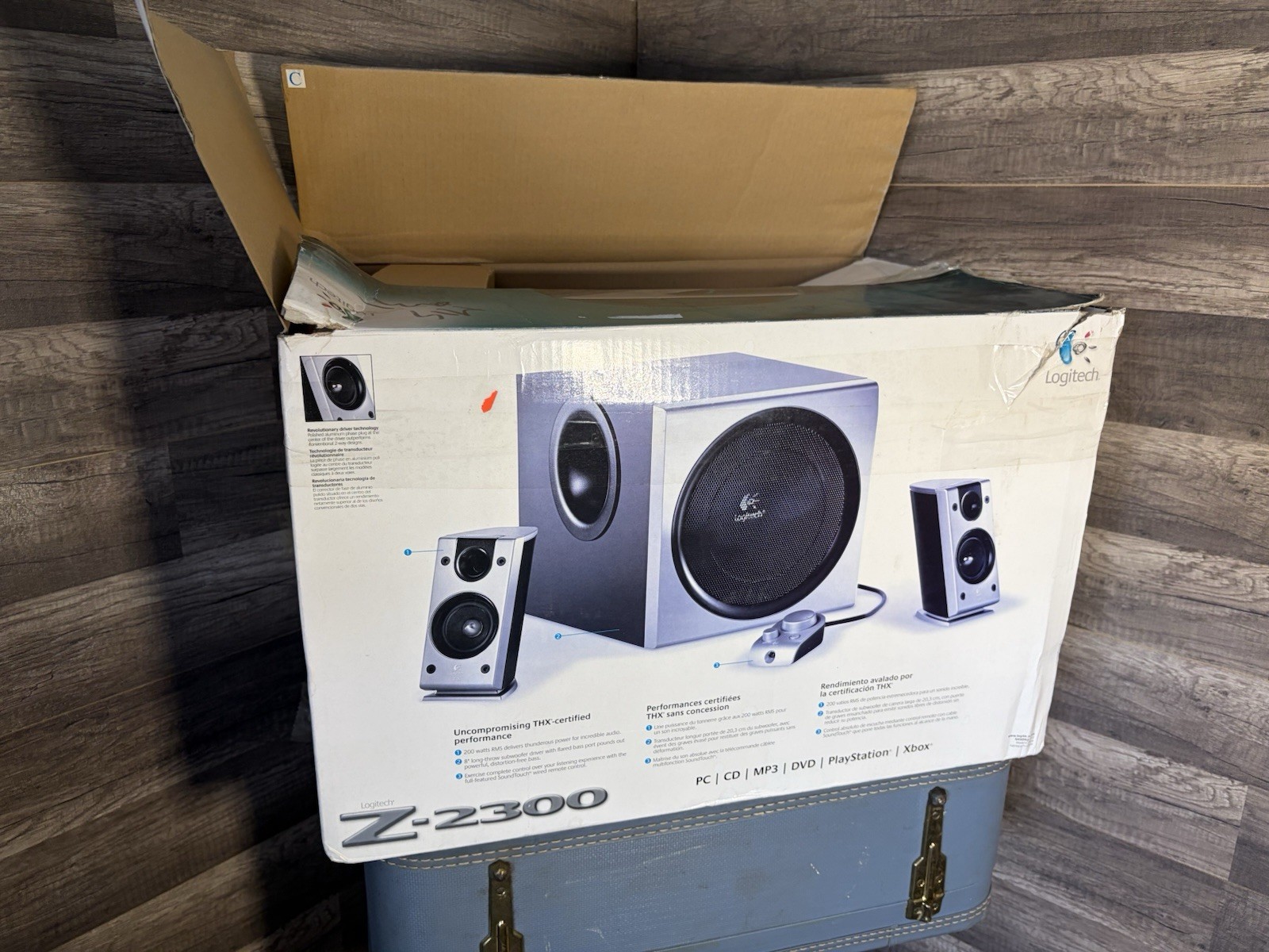 Logitech Z-2300 2.1 Channel THX Certified Wired Speaker System, 200W Box