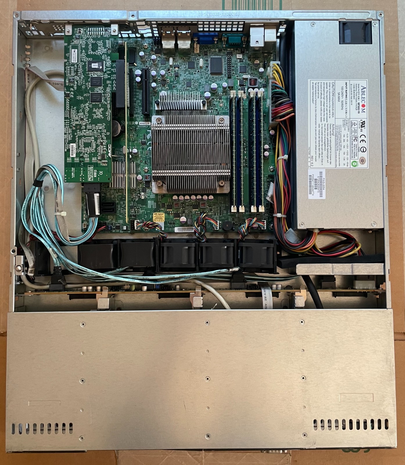 Supermicro CSE-813M 1U Server X9SCL-F E3-1270 v2 32GB ECC 4x1TB RAID IPMI Rails