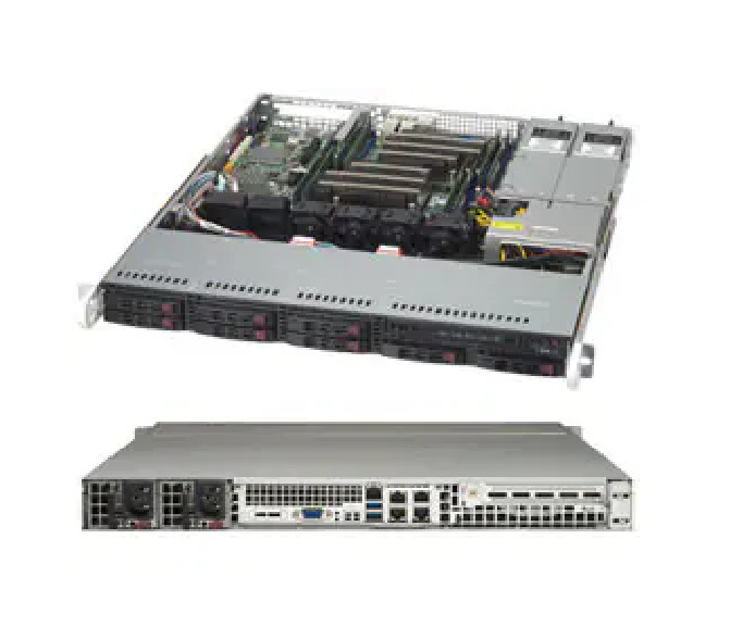 SuperMicro CSE-113MFAC2-R606CB 1U Chassis with Redundant 600W Power Supplies