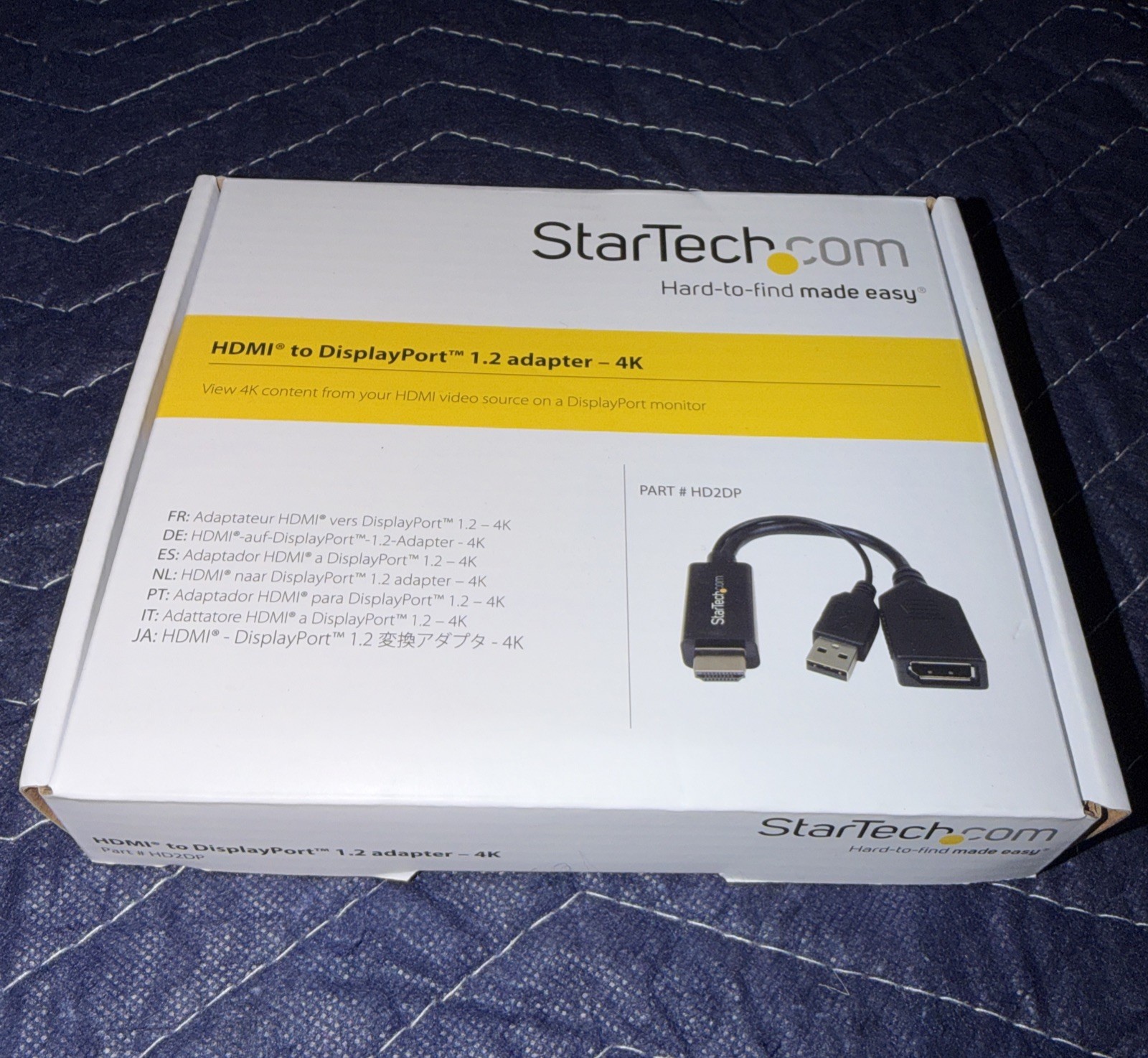 StarTech HDMI To DisplayPort 1.2 Adapter - 4K 30Hz - HD2DP