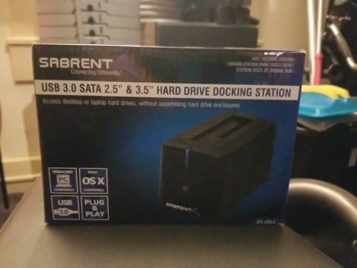 Sabrent USB 3.0 to SATA External 2.5/3.5" Hard Drive Docking Station DS-UBLK