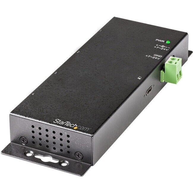 StarTech 4 Port 10Gbps Metal Industrial USB-C Hub HB31C2A2CME