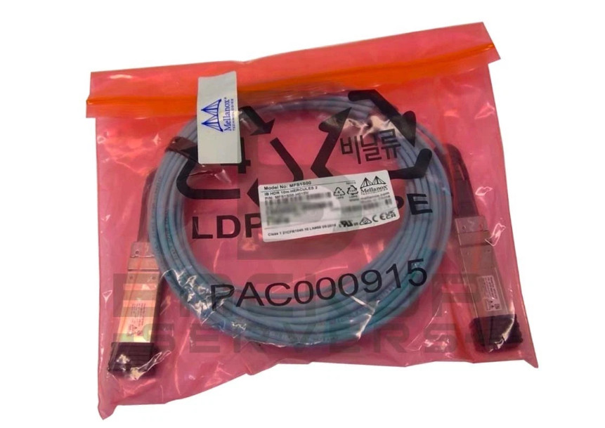NVIDIA Mellanox MFS1S00-H035V 35m QSFP56 200G HDR InfiniBand AOC Cable NEW