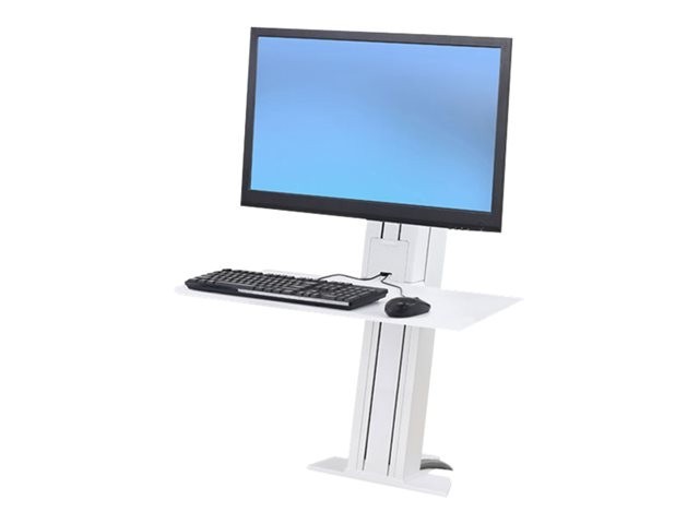 Ergotron 33-420-062 WorkFit-SR Rear Mount Single Short Surface Workstation