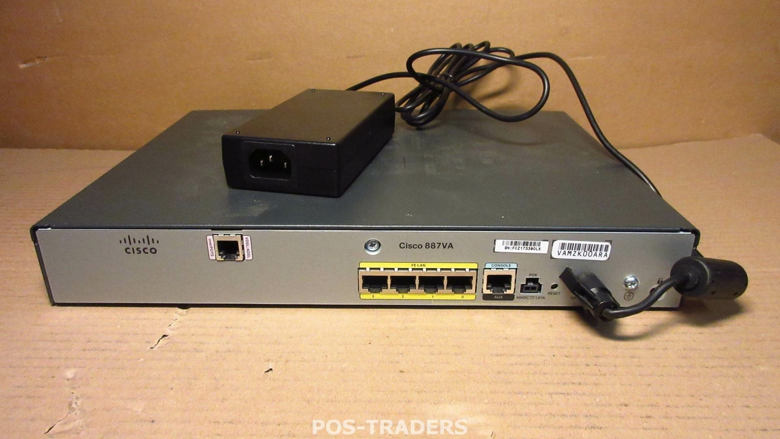 Cisco C887VA-K9 Annex A router w/ VDSL2/ADSL2+ over POTS 802.11n INCL PSU