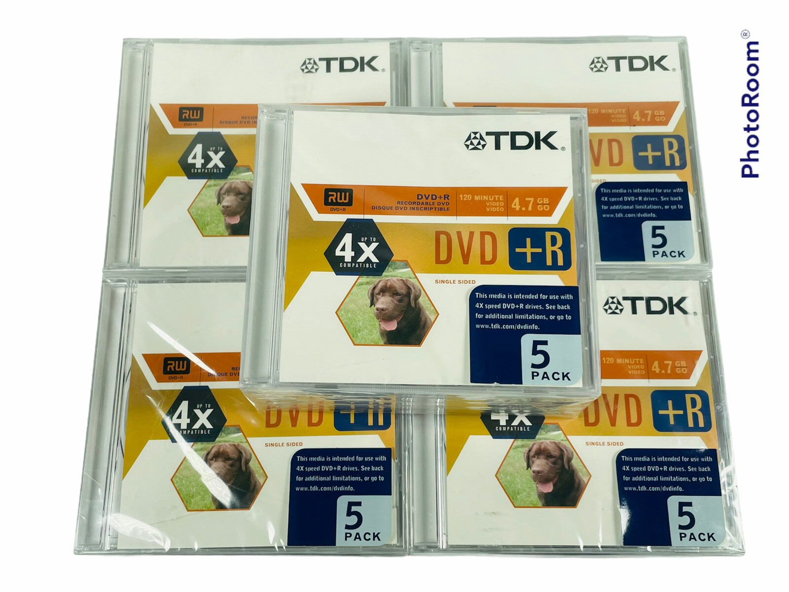 🔥Lot Of 25 • TDK • RW Blank DVD+R 4x Speed 4.7 GB • New Sealed With Cases