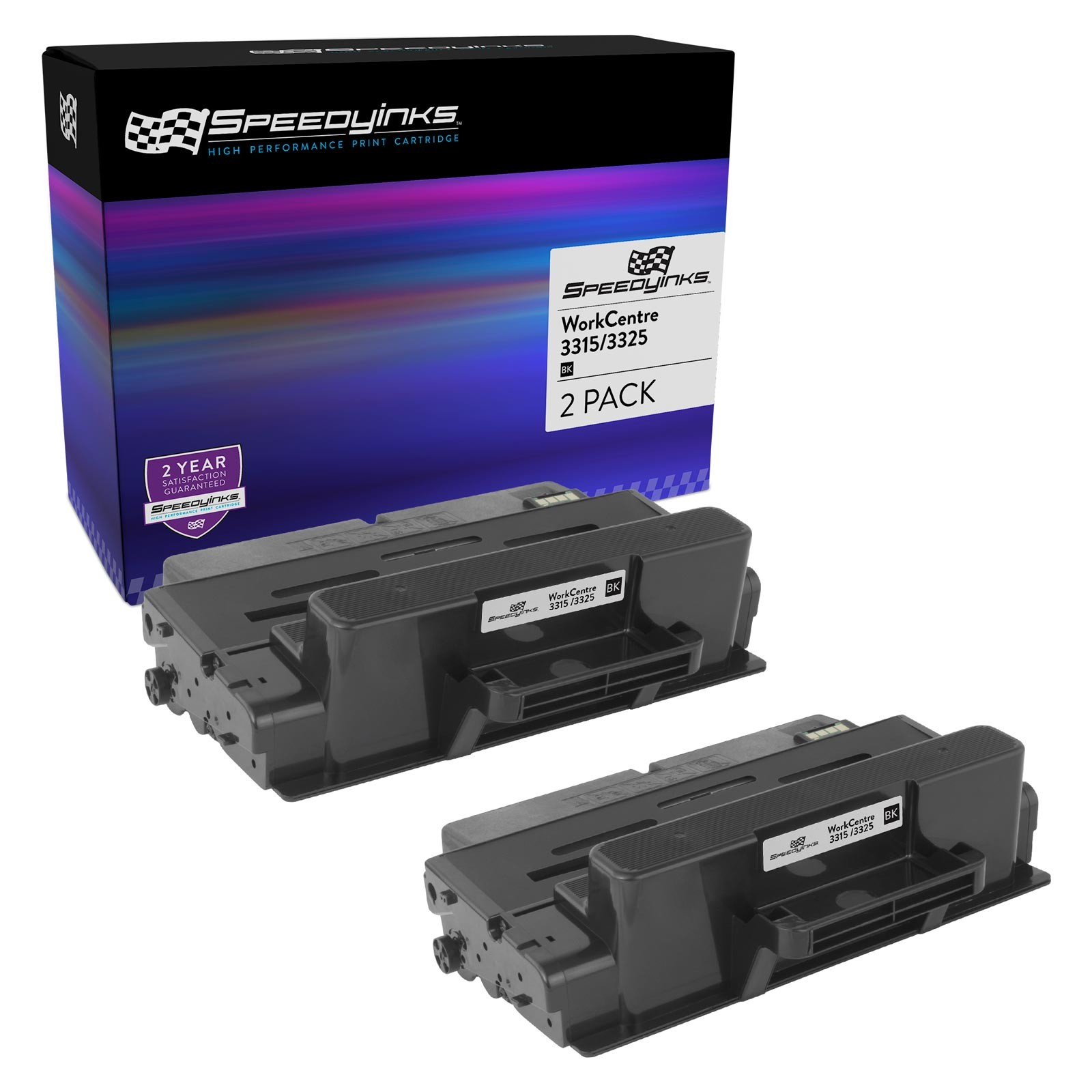2pk For Xerox Toner 106R02311 106R2311 Black for Workcentre 3315 3325