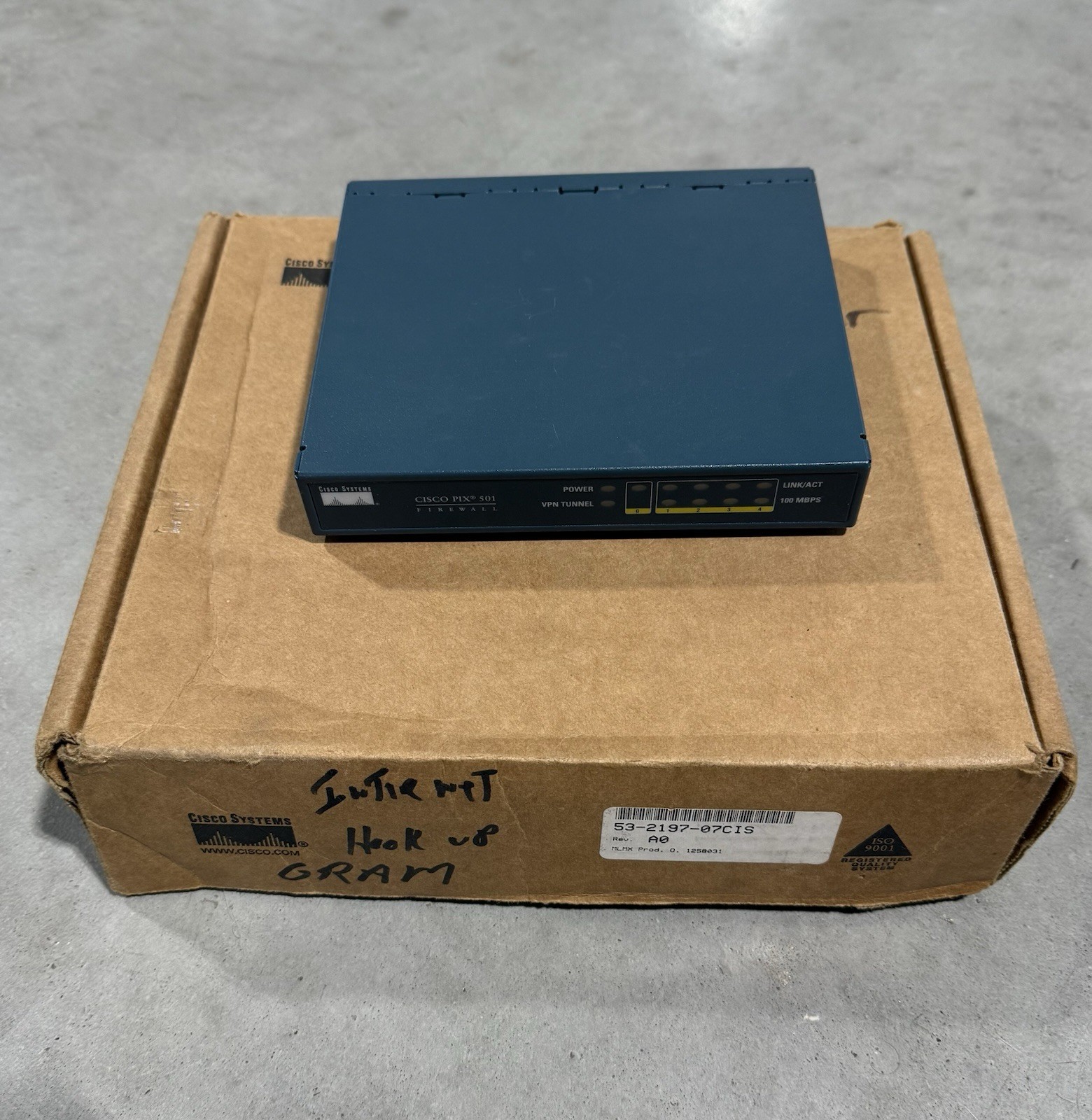 Cisco Systems PIX 501 Series Networking Firewall Kit, New Open Box *READ*