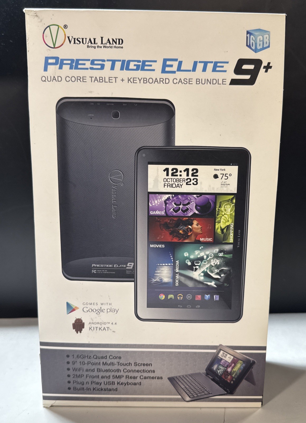 Brand New Visual Land Prestige Pro 9" Dual Core Andriod Tablet w/Google Play
