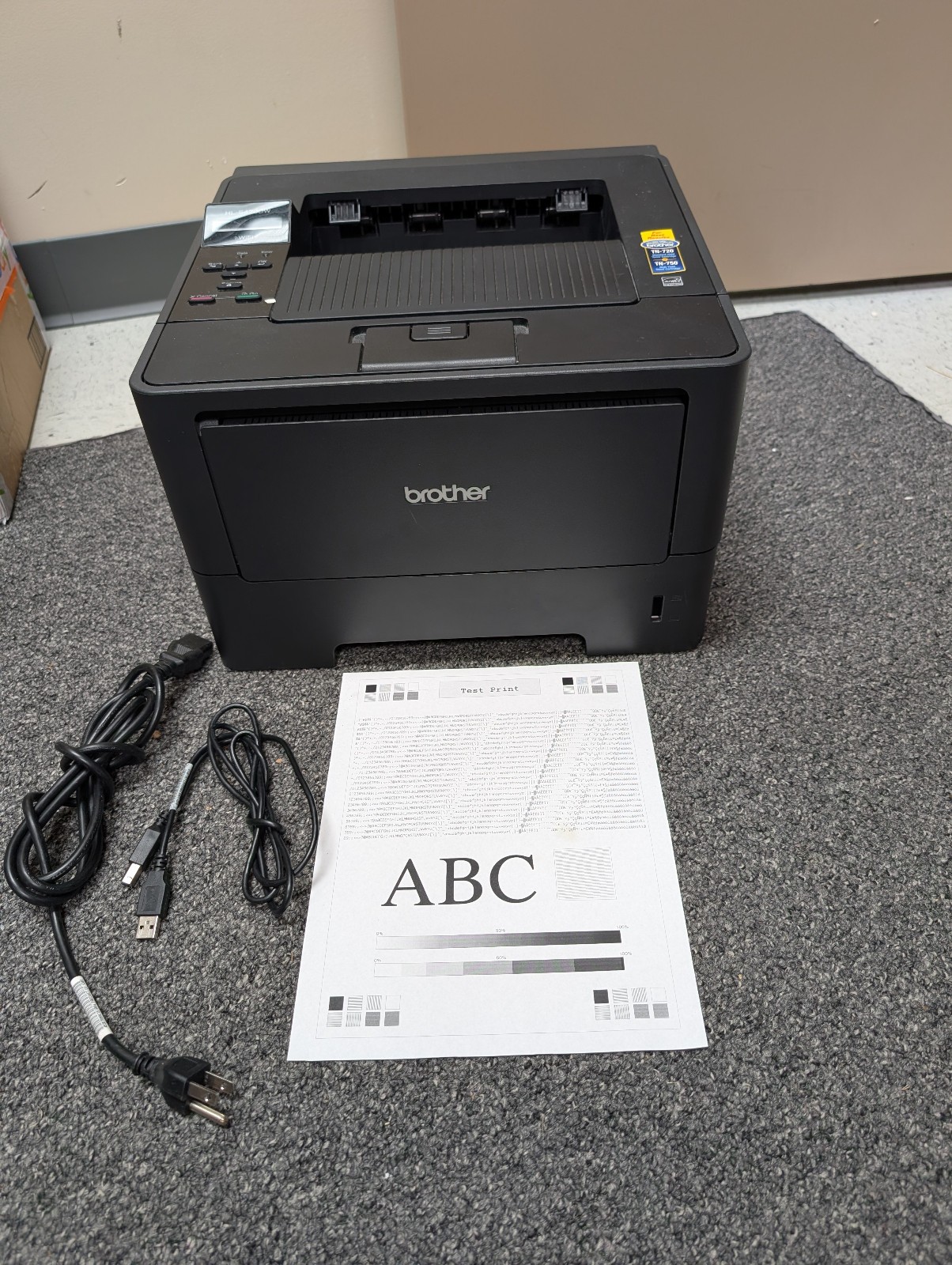 Brother HL-5470DW Monochrome Laser Printer Wi-Fi Duplex Networking - 29k Pages