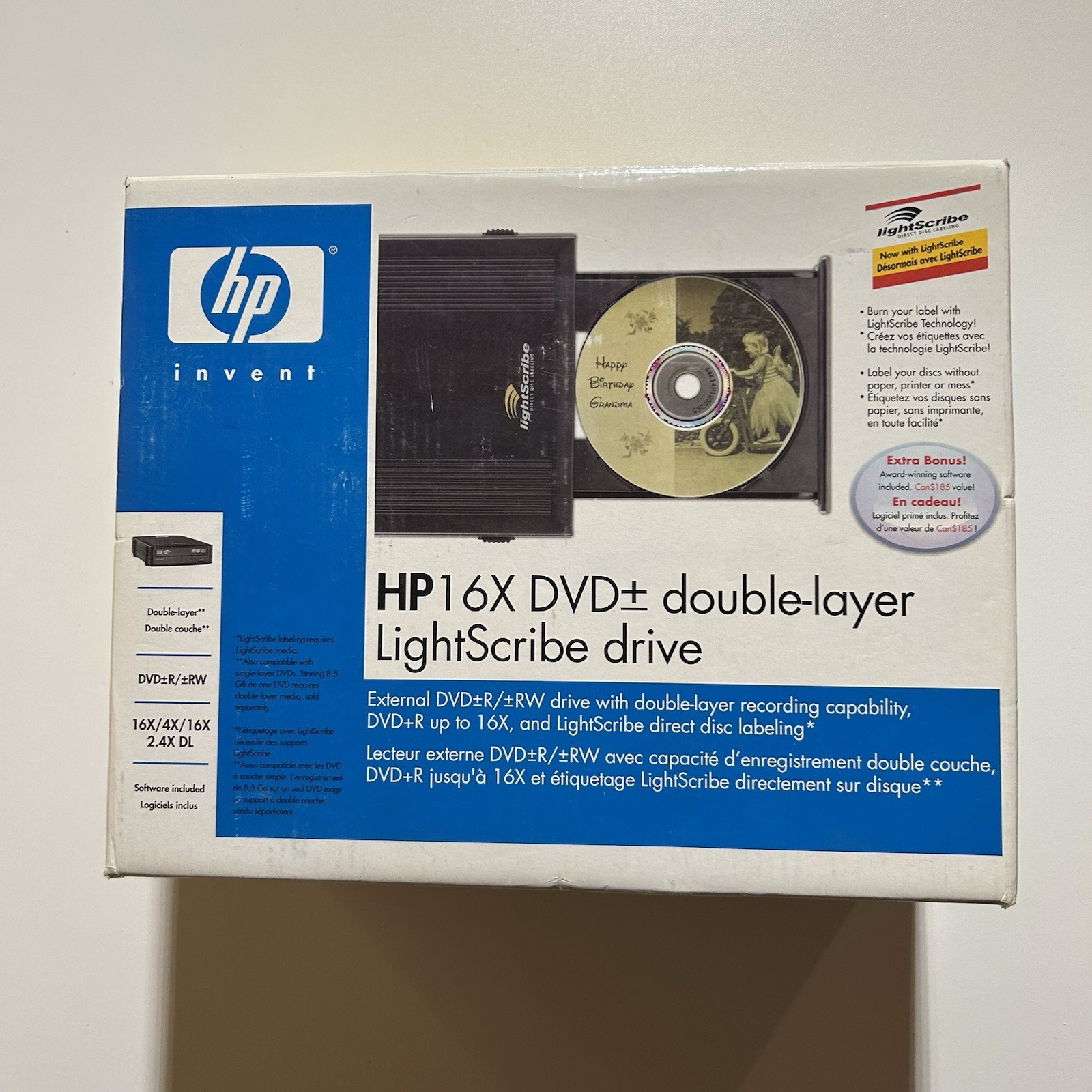HP DVD640e DVD+R/+RW 16X DVD Writer