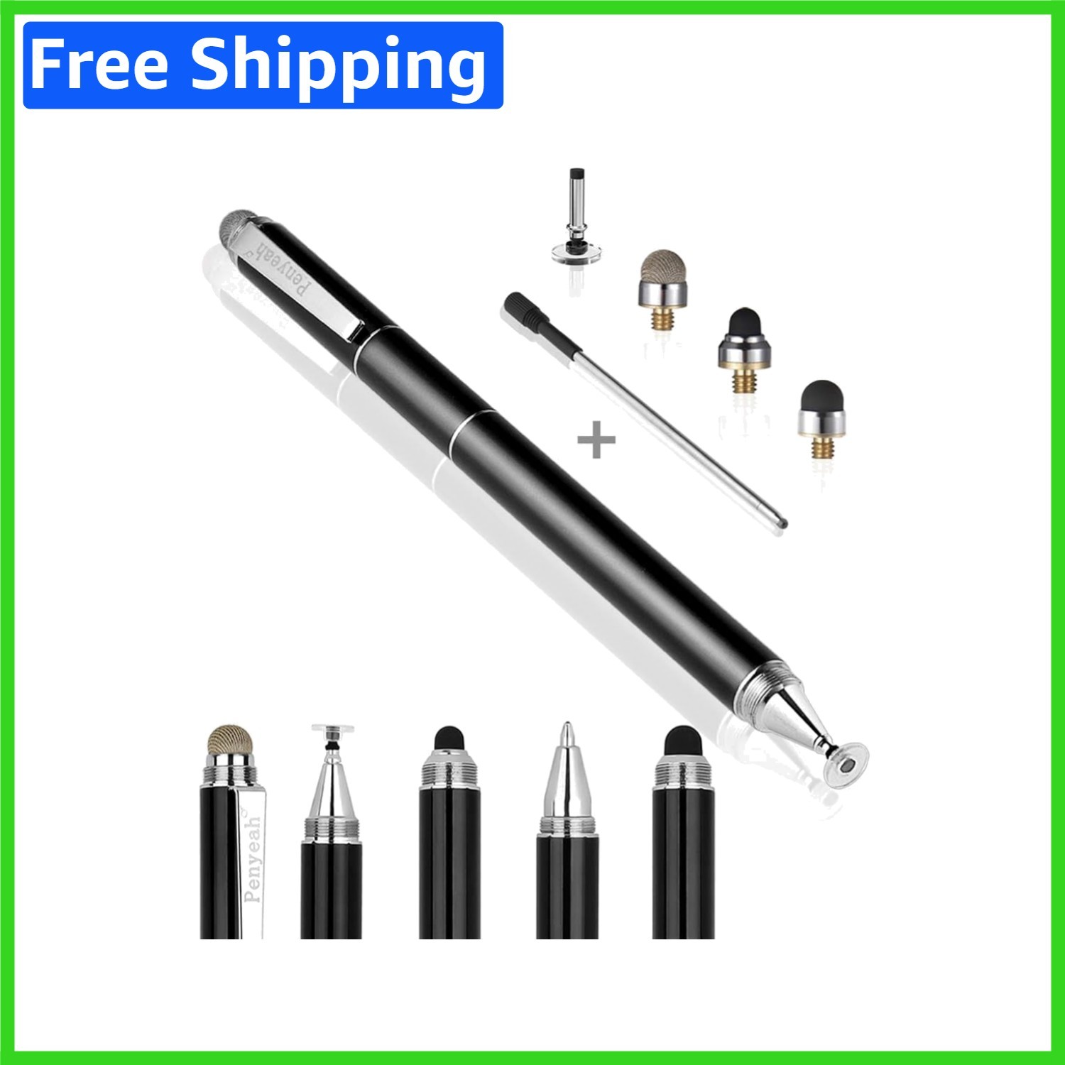4-in-1 Disc Stylus for Enhanced Digital Interaction - Durable & Stylish