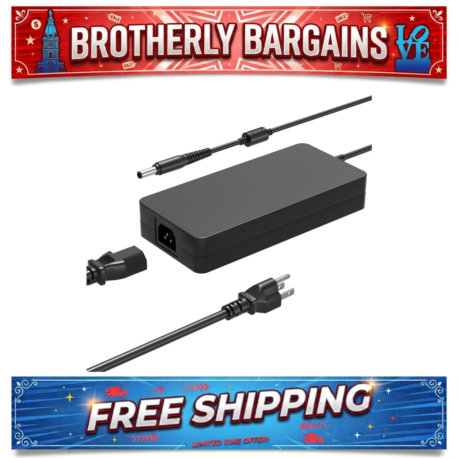 PowerPortnerLink 330W Laptop Charger 19.5V 16.92A for Acer Predator Nitro
