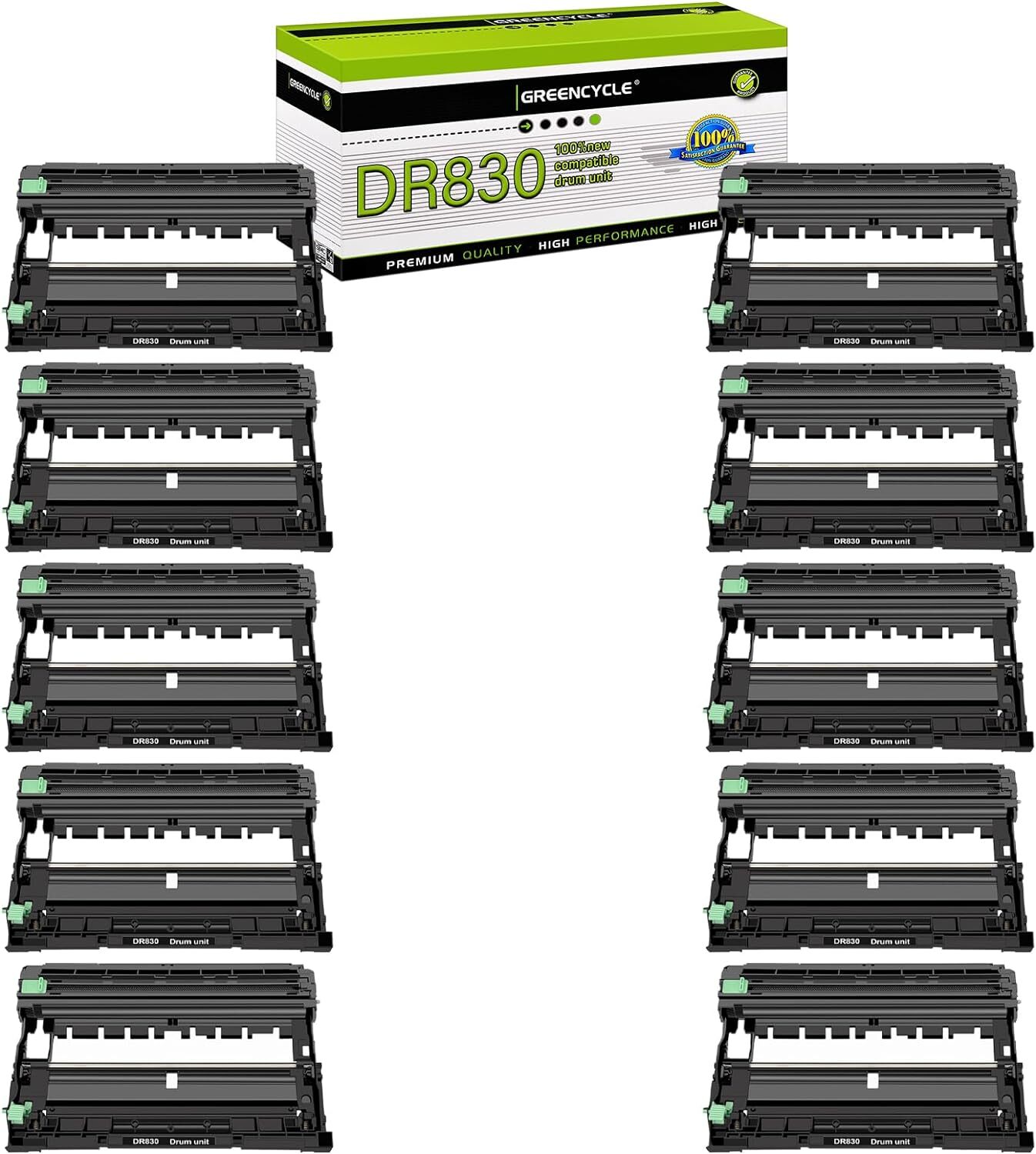 10PK DR830 Drum Unit for Brother HL-L2465DW HL-L2460DW MFC-L2820DW TN830 Printer
