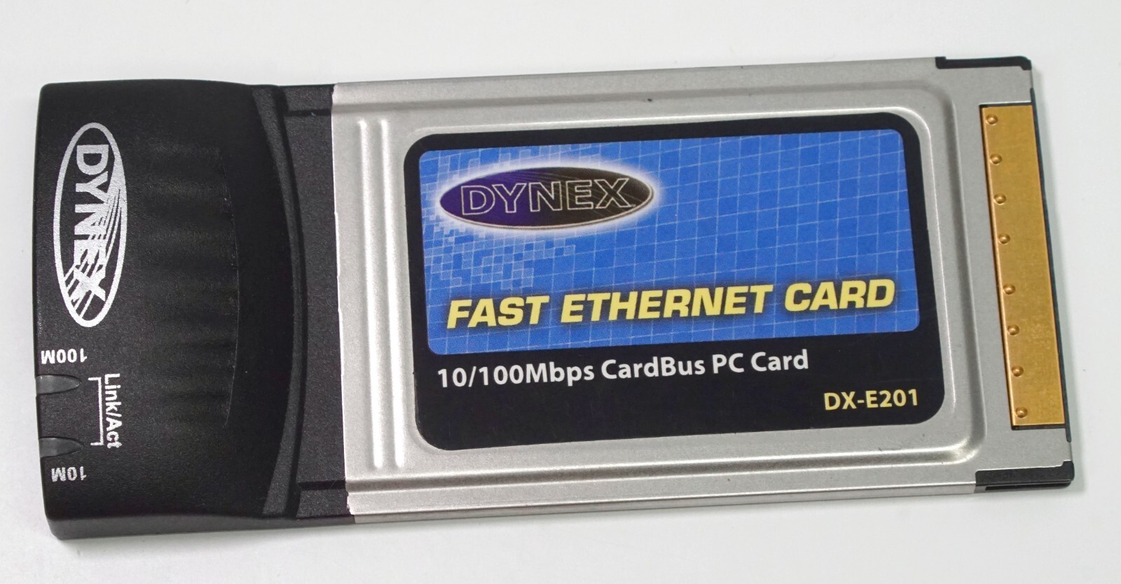 Dynex (DX-E201) Fast Ethernet Card Link / Act 10/100Mbps CardBus PC Card