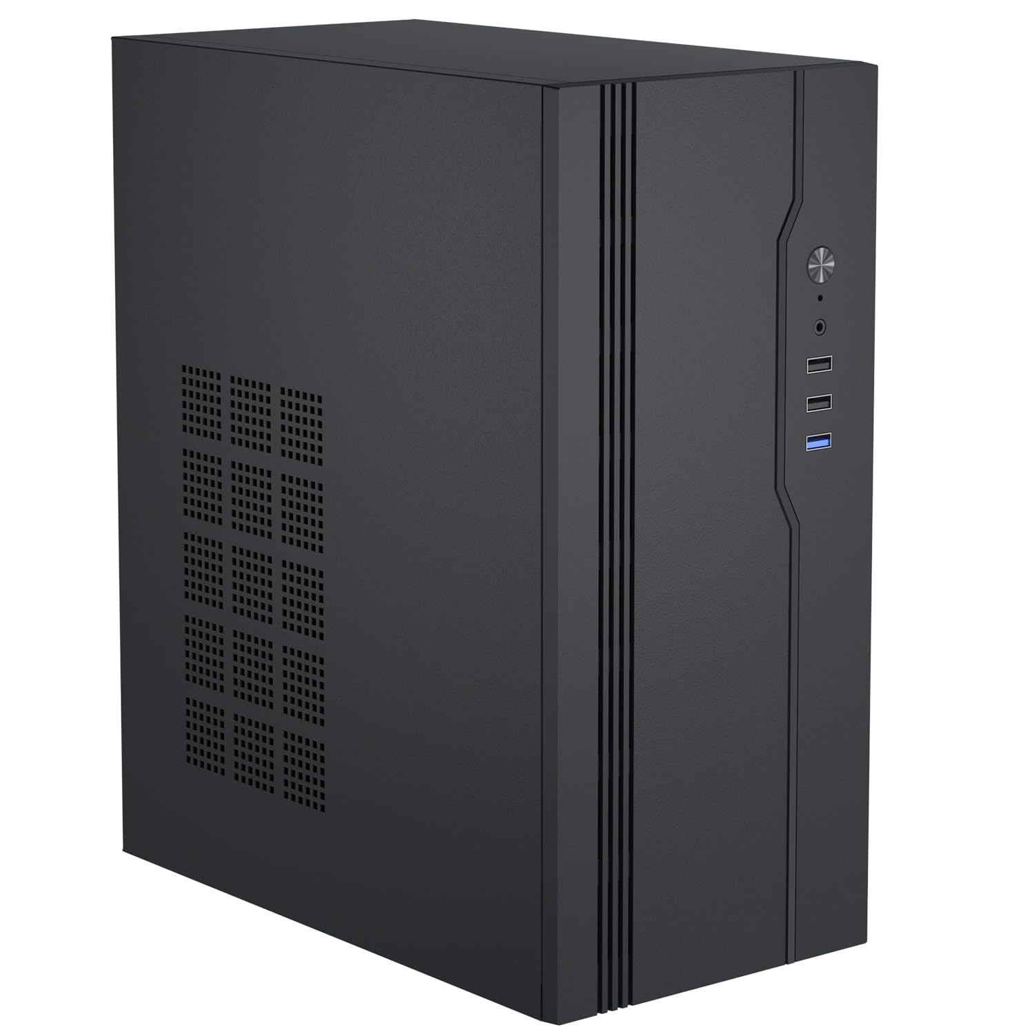 Micro ATX Case PC Case, MATX Mini ITX Desktop Computer Black 