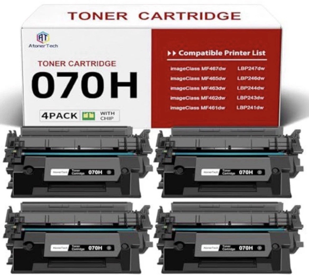 070H / 070 High Yield Toner Cartridge (4pack)
