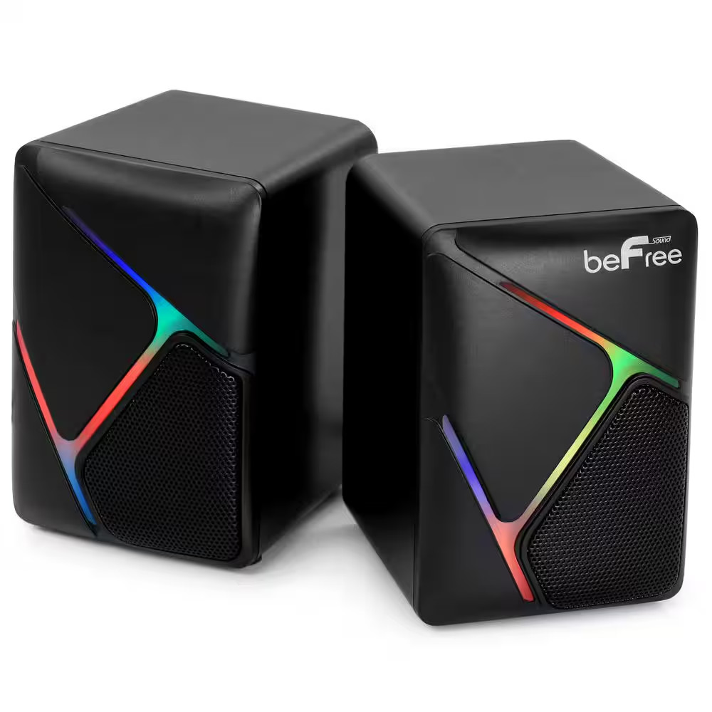 Dual Compact LED Gaming Speakers