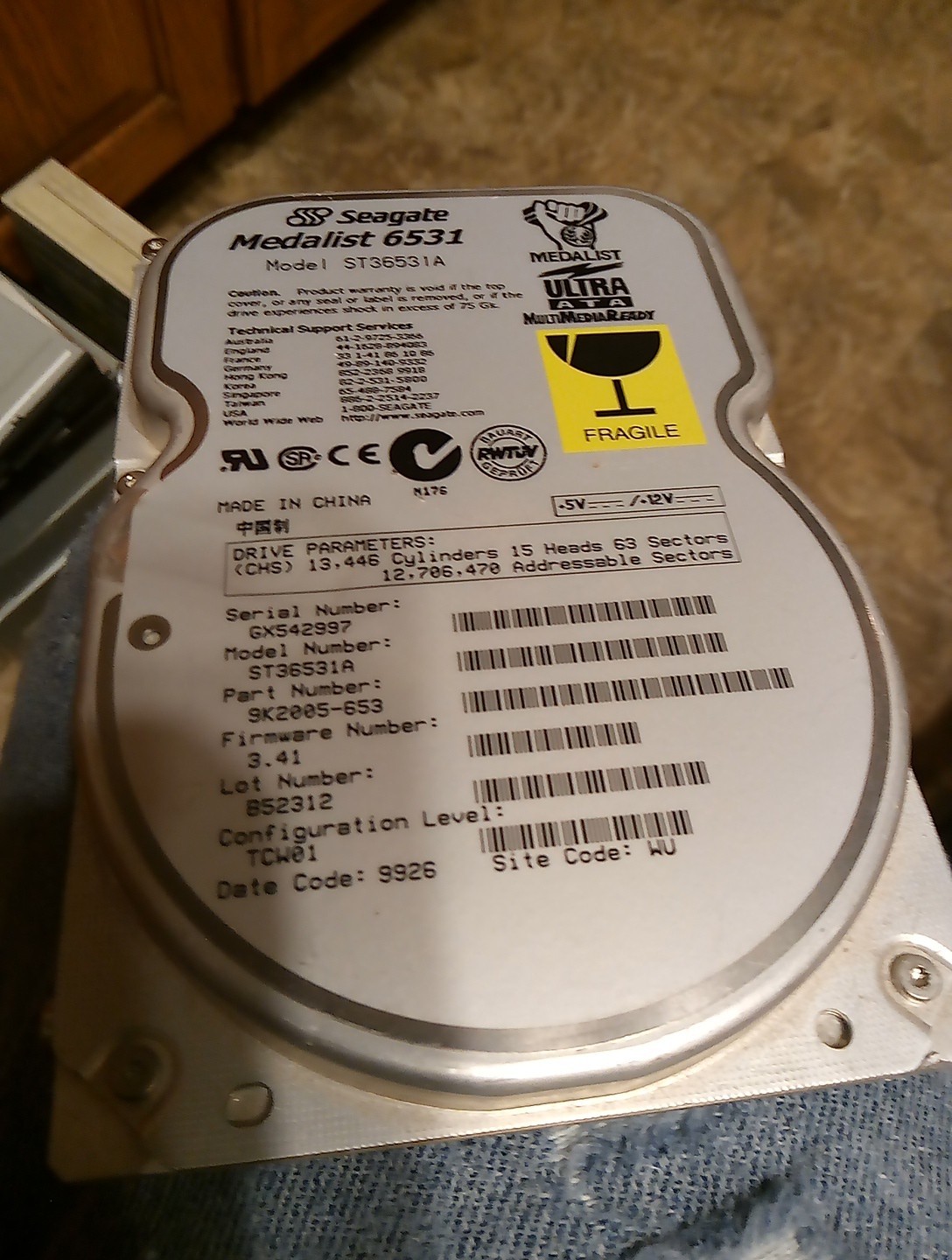 Seagate Medalists 6531 Used