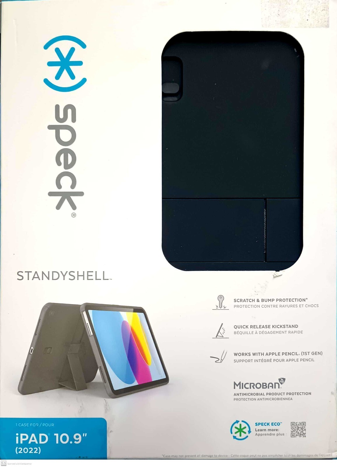 Speck - Standyshell Case for Apple iPad 10.9" (10th Gen 2022) - Black