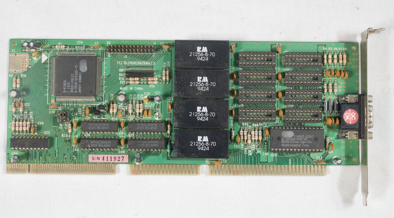 Cirrus Logic CL-GD5426 VGA Card 16 bit VLB vesa local bus tested ISAO15
