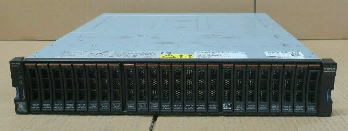 IBM Storwize V3700 2072-24E Expansion Array 22x 600GB HDD 2x Expansion Canister