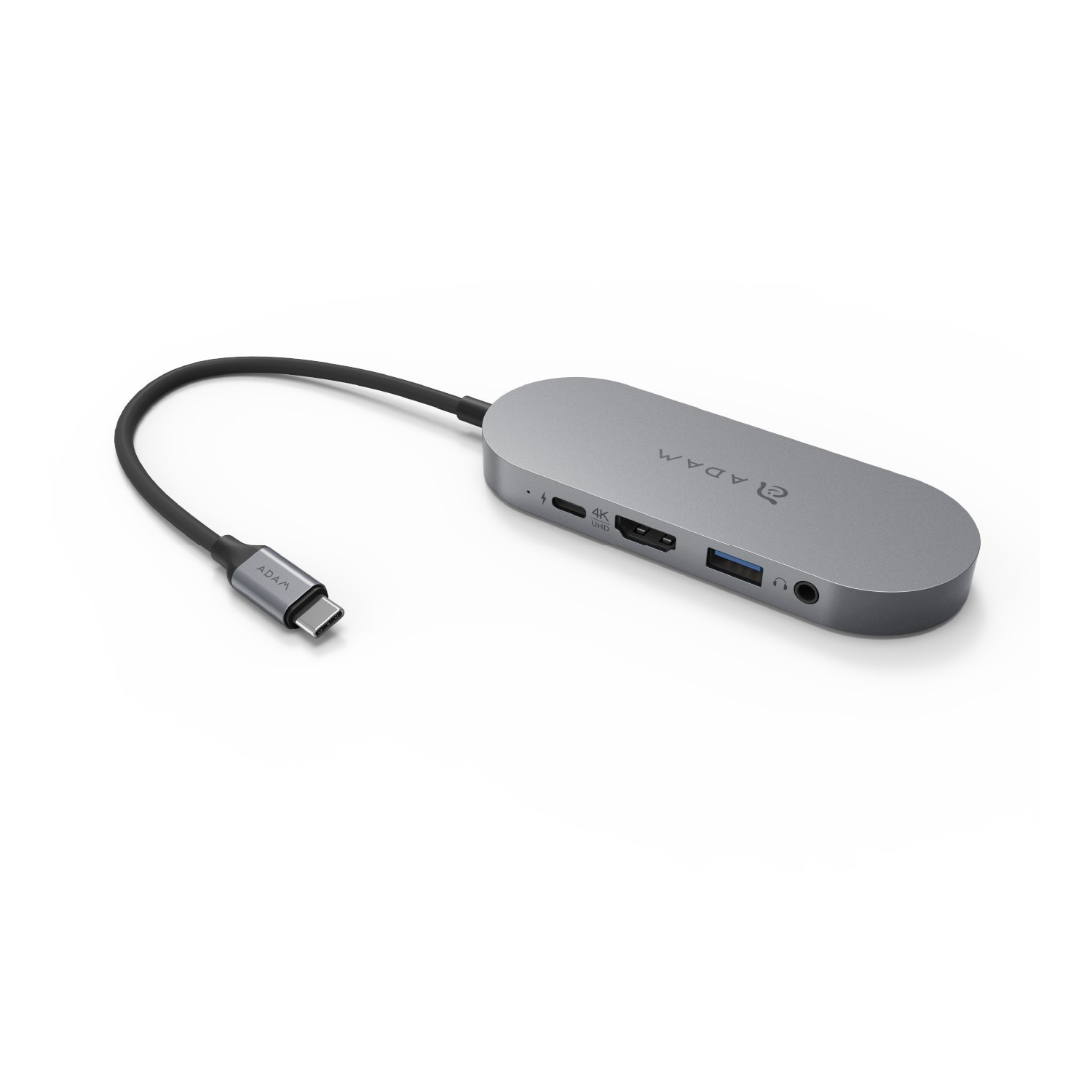 ADAM elements Hub S USB-C Hub with Built-in SSD Storage 4K HDMI PD MacBook iPad