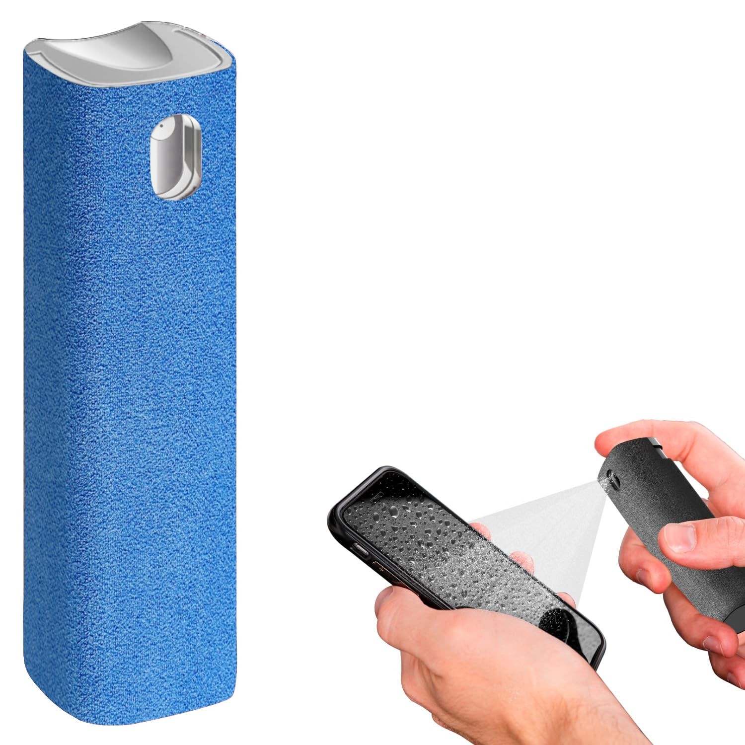 Mini Screen Cleaner Spray, 2-in-1 Touchscreen Mist Cleaner, Blue
