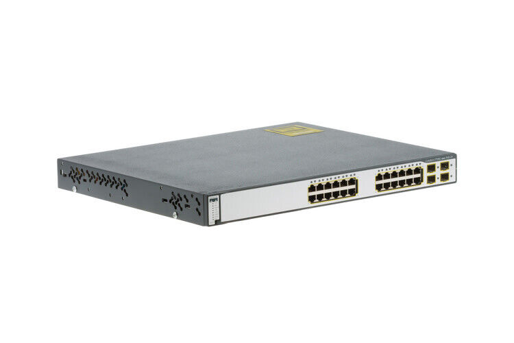 Cisco 3750G 24 Port Gigabit Switch, WS-C3750G-24PS-S - Lifetime Warranty