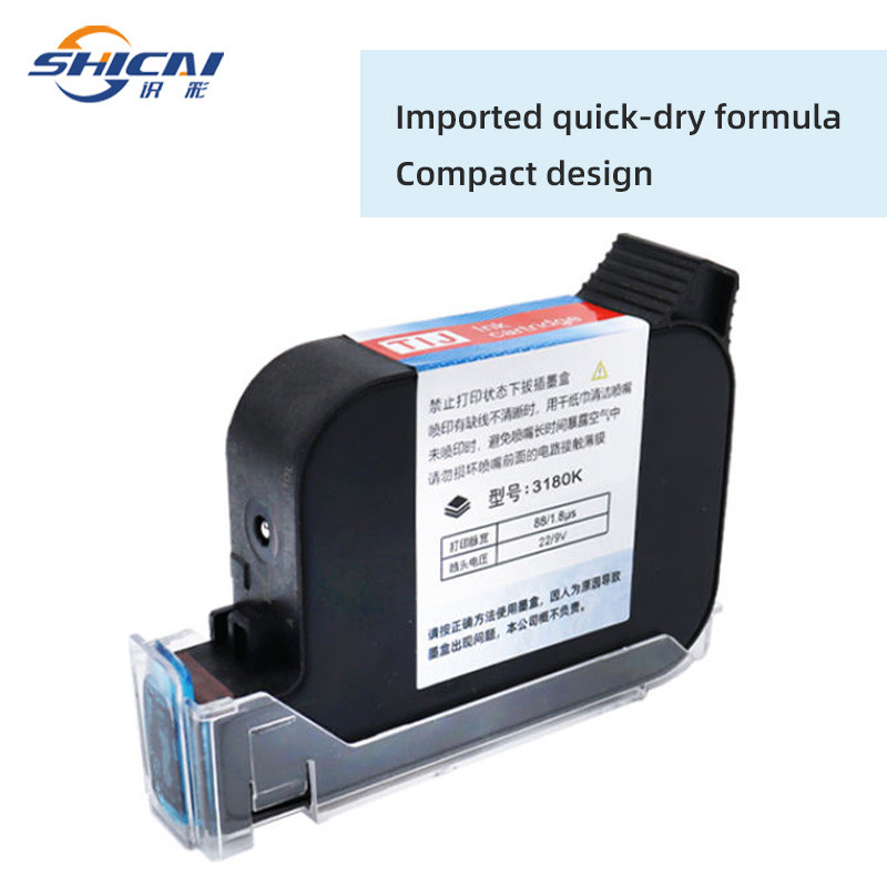 3 PCS TIJ 2.5 42ml Solvent Ink Cartridge Fast Dry 12.7mm for Handheld Printer