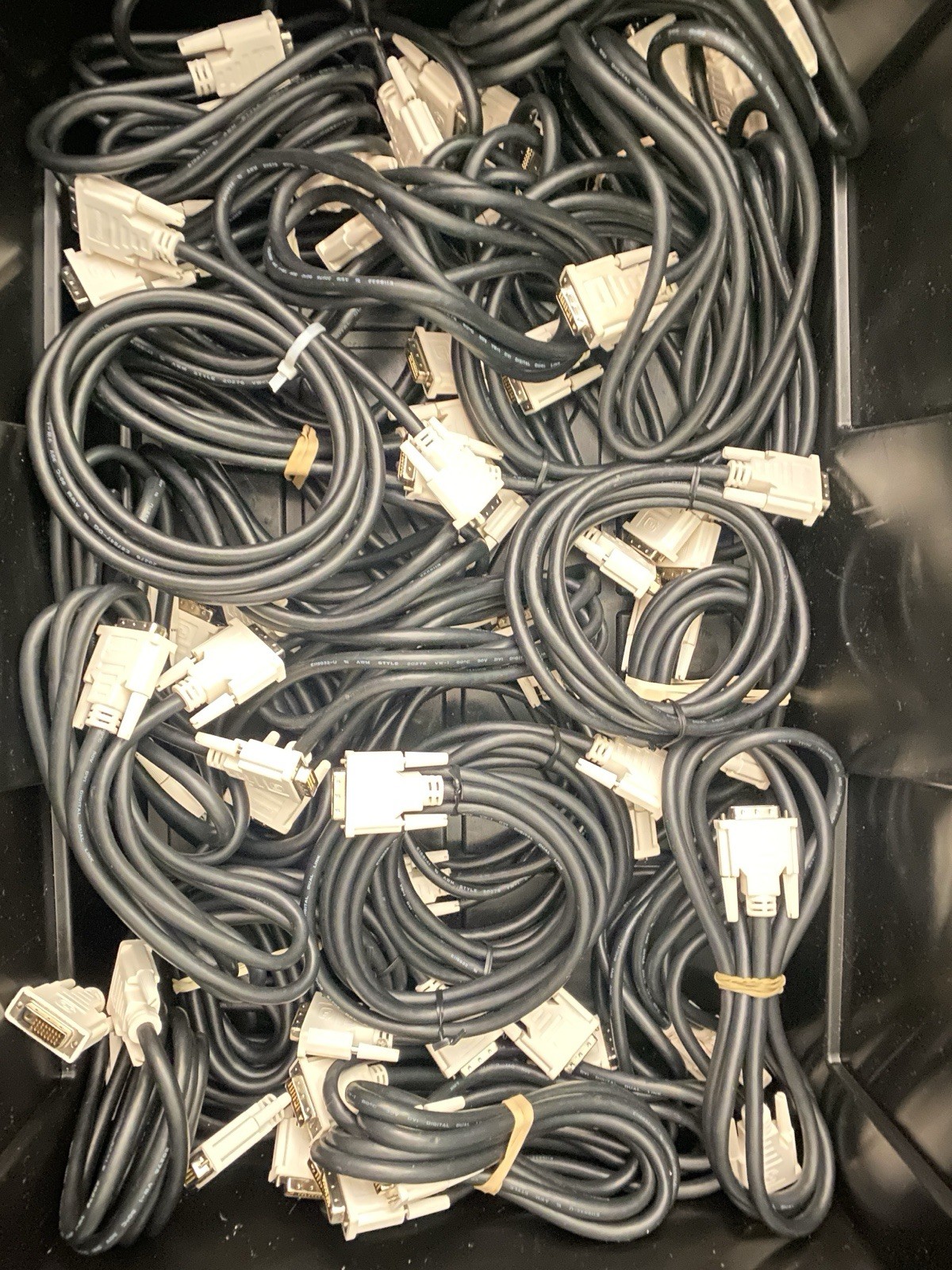 LOT OF 80x DVI Cables 6ft DVI-D Dual Link Monitor Cables: C2G, STARTECH & MORE