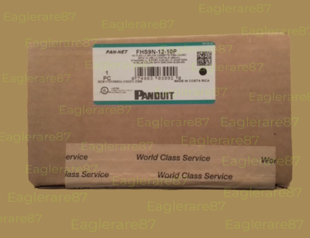PANDUIT FHS9N-12-10-P HD FLEX LC SPLICE CASSETTE PRELOADED W/12 OS2 LC PIGTAILS
