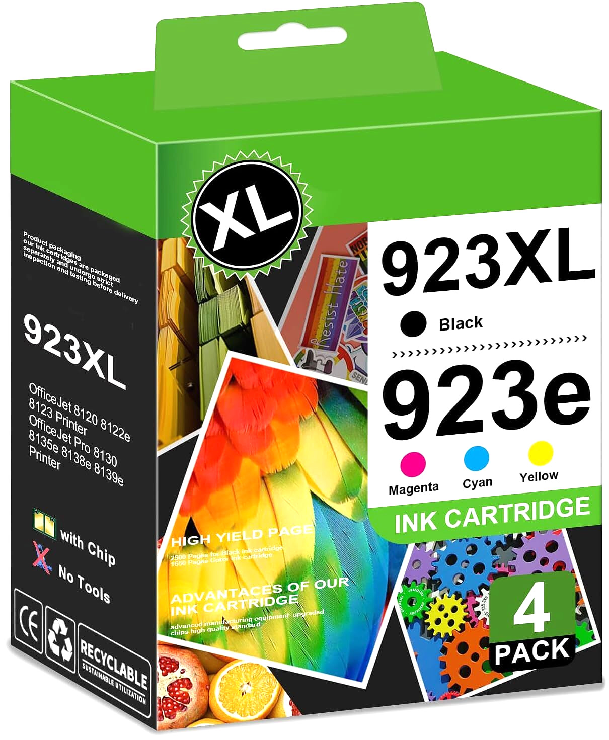 923XL / 923E High-Yield Ink Cartridge for HP OfficeJet & OfficeJet Pro Printers