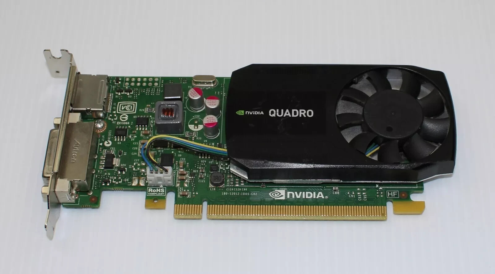 DELL/HP NVIDIA Quadro K620 GPU | 2GB DDR3 DVI Graphics Card-Half Height OEM