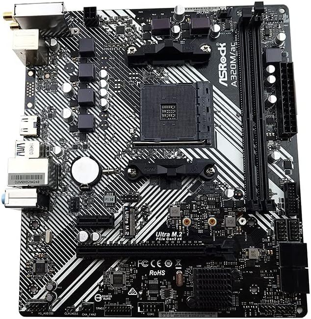 ASRock A520M-HDV AMD Socket AM4 AMD A320 MicroATX M.2 Desktop Motherboard A