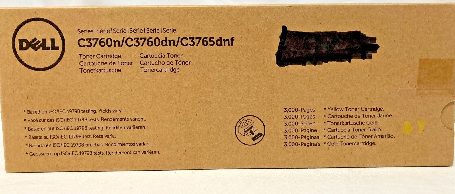 Dell Series C3760n/C3760dn/C3765dnf Toner Cartridges Printer Ink NIB