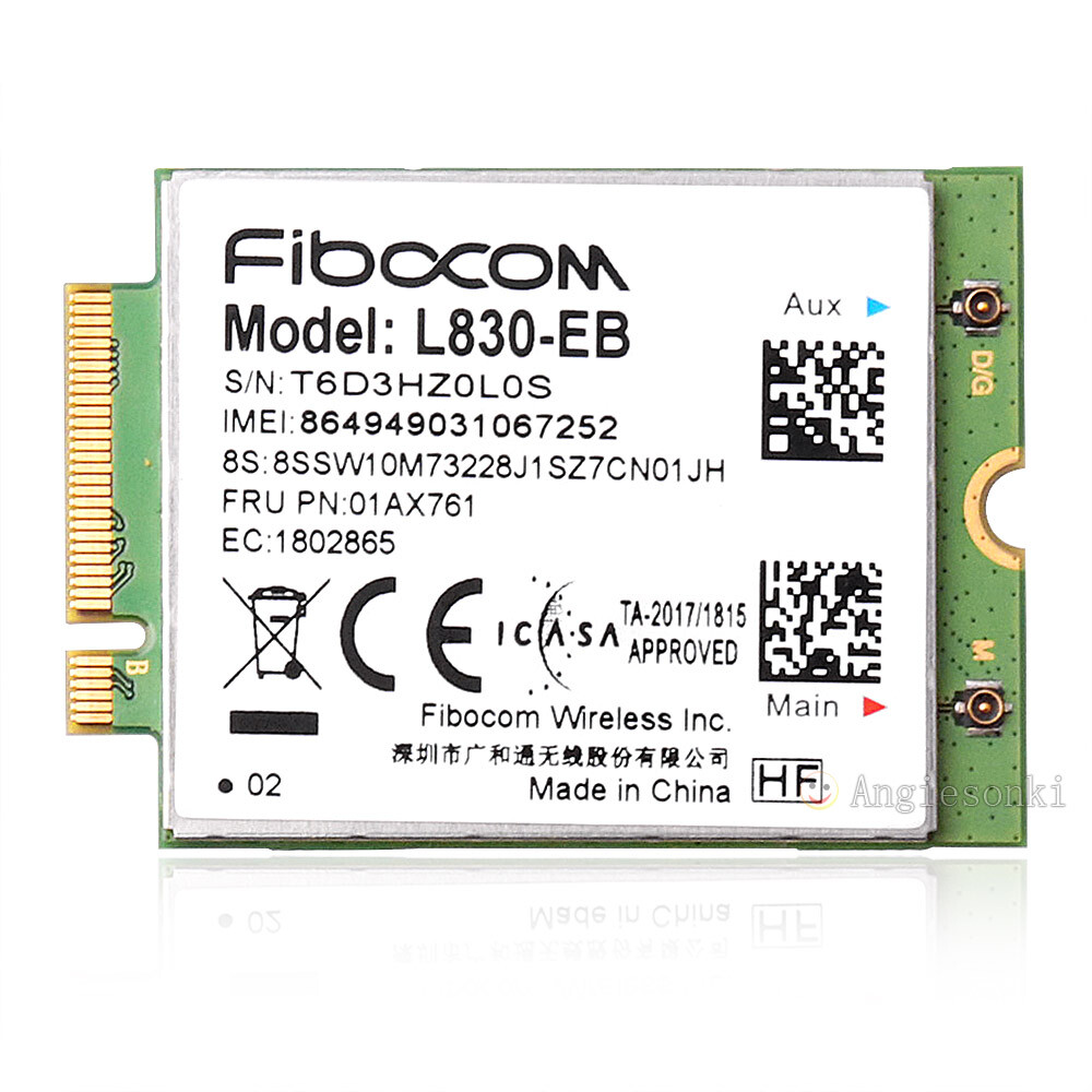 Fibocom L830-EB 01AX761 4G Module Card For Lenovo T480 T480s X280 X380 Yoga T580