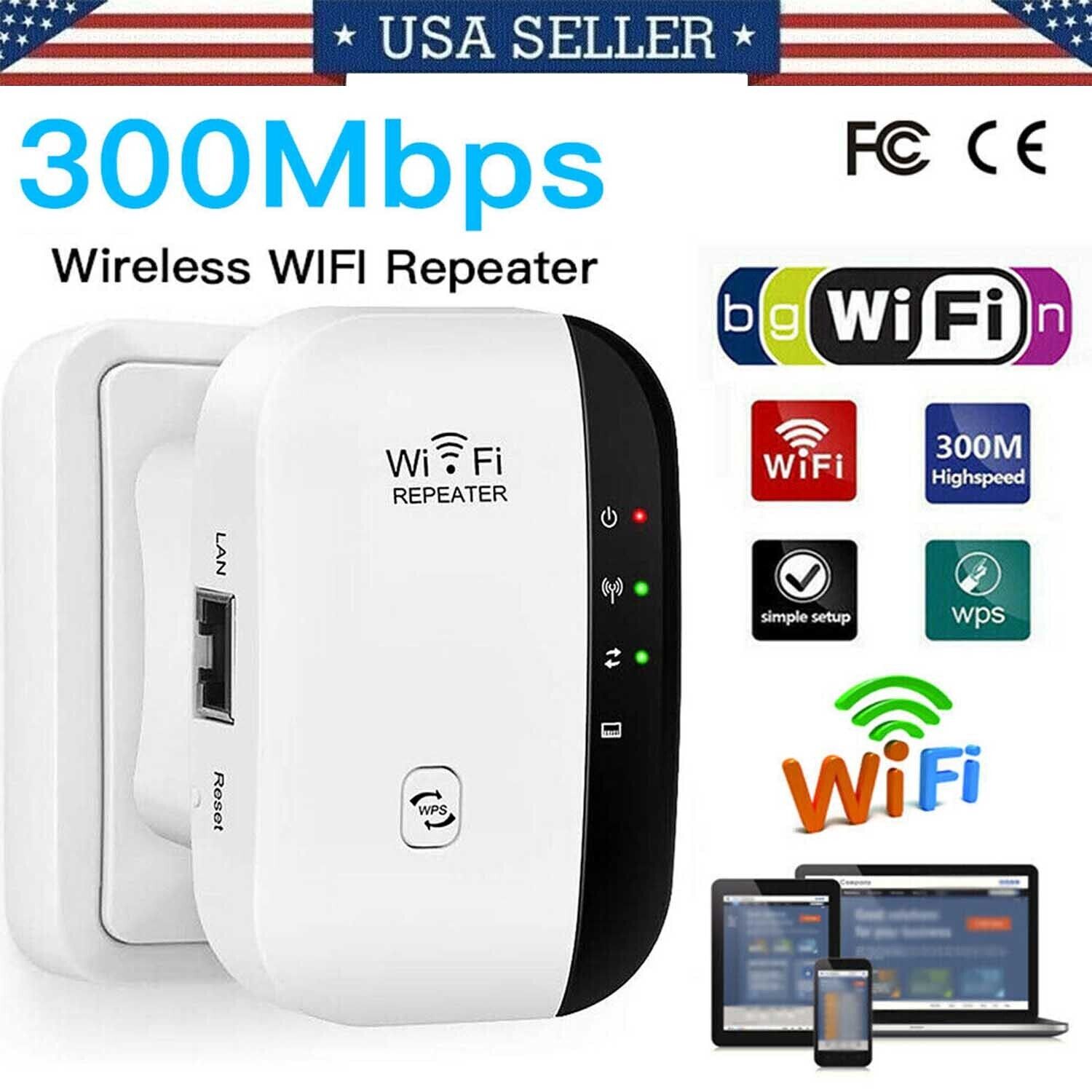 300Mbps WiFi Blast Wireless Repeater Range Extender WifiBlast Home Amplifier US