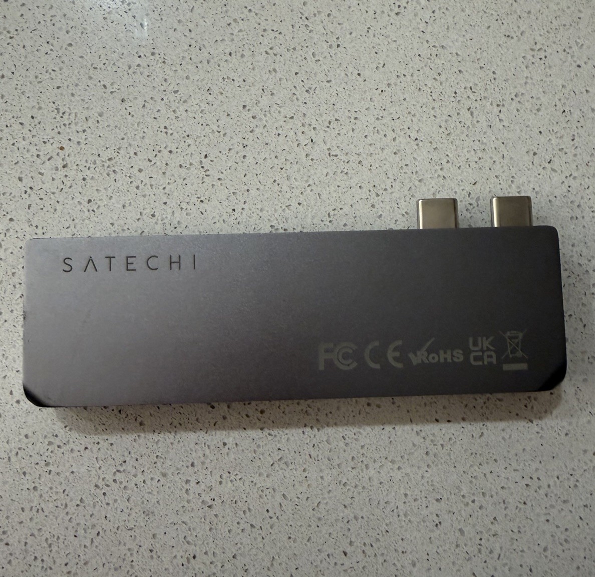 Satechi USB-C Pro Hub Mini Adapter Space Gray (6-in-1 Dual Type-C Expansion Hub)