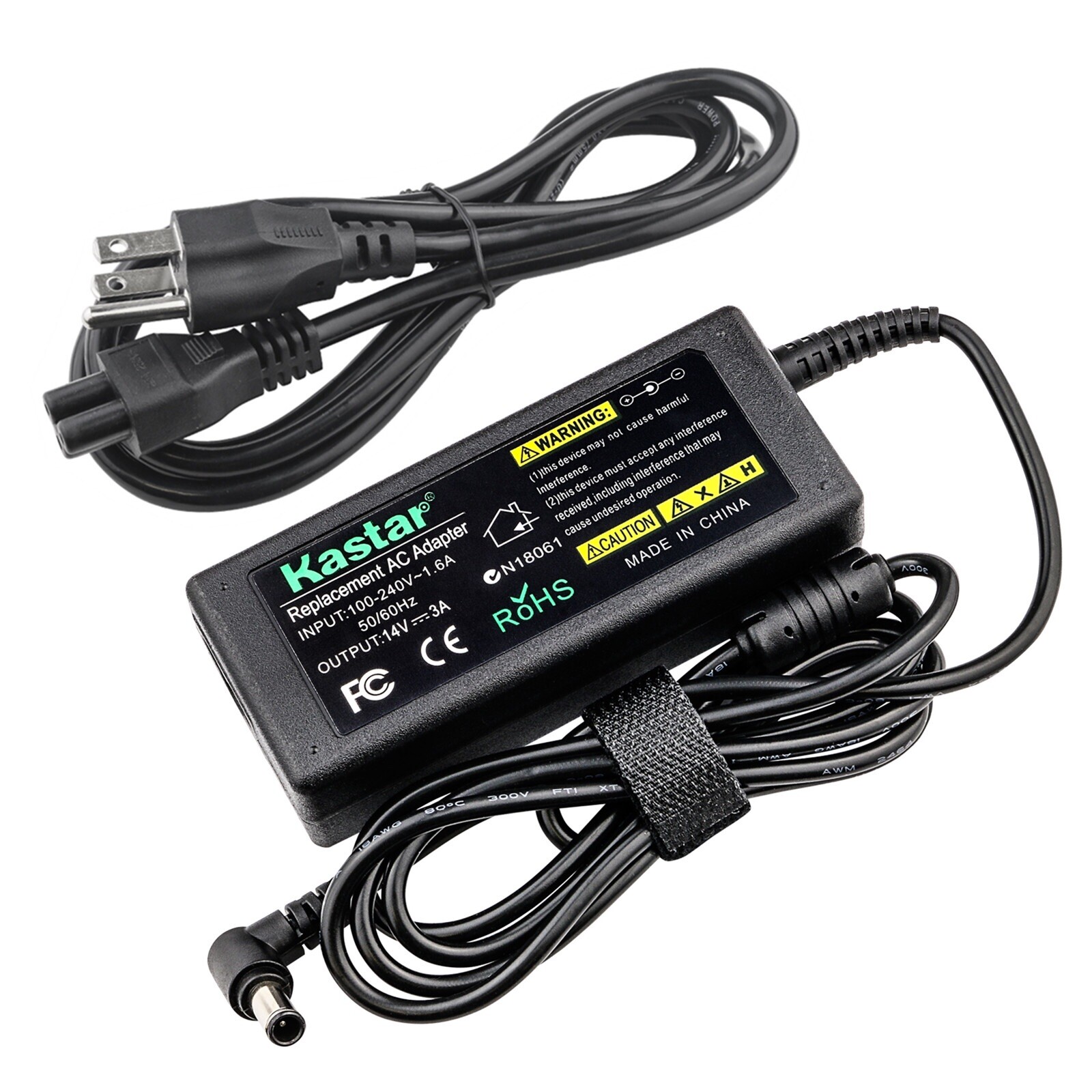 Kastar AC Adapter Power For Samsung LTM1555B LTM1555X LTM1755X LCD 14V 3A 42W P