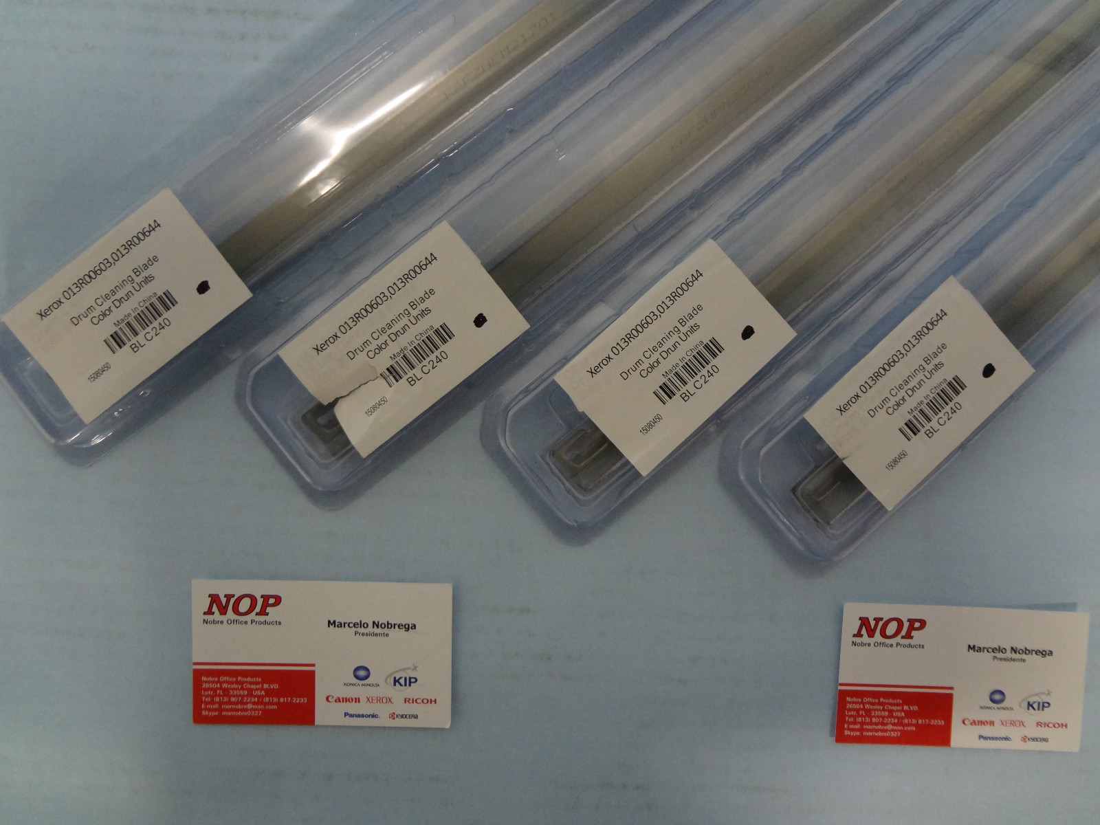 4 DRUM CLEANING BLADE 13R603 13R602 Color & Black Xerox DC 240 242 252 260 7655