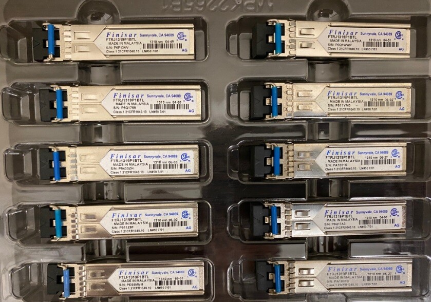 Finisar Mikrotik S-31DLC20D 1000BASE-LX 1.25Gbps SFP 1310nm LC 10km SMF price ea