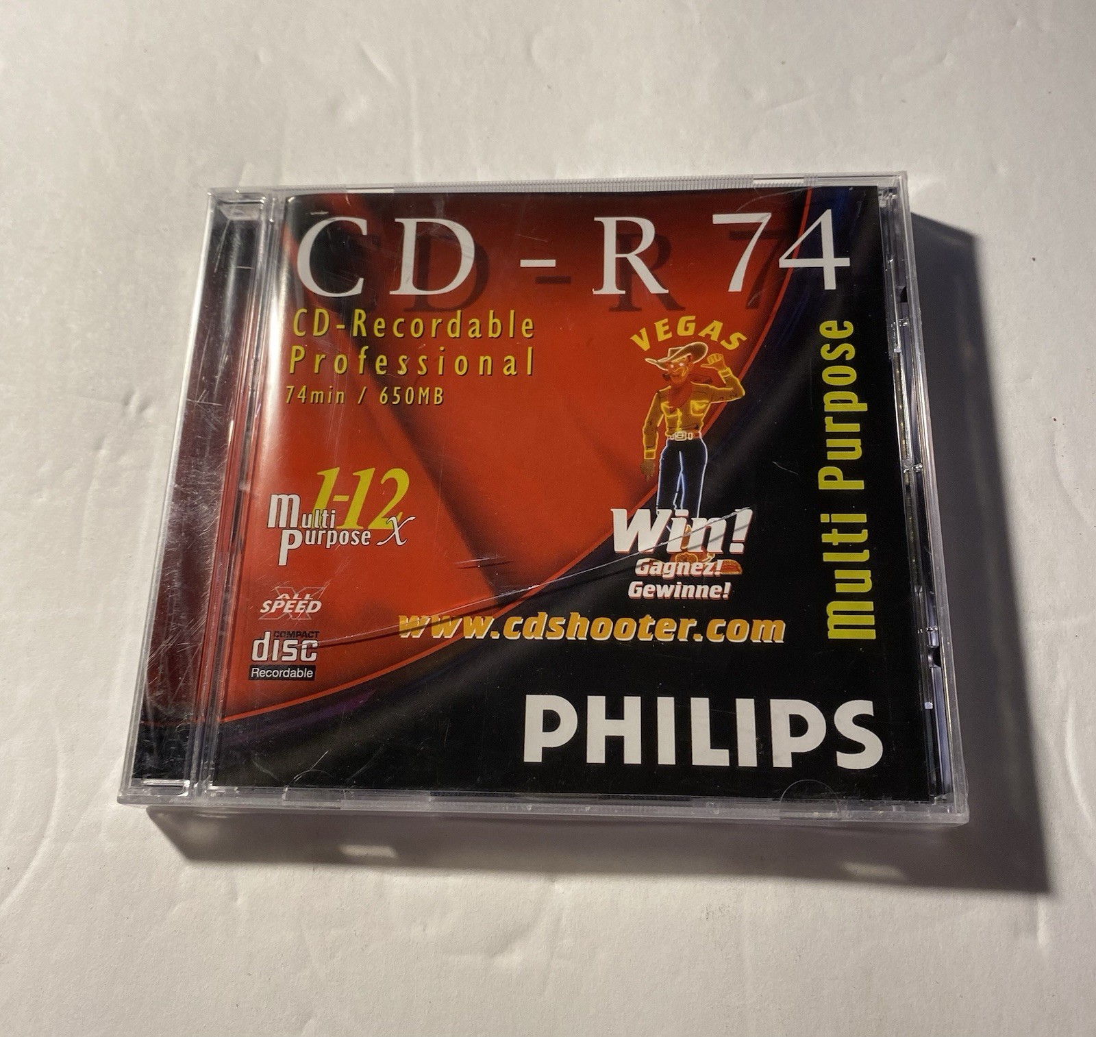Philips Cd-R74 recordable professional Disc NEW Sealed Free Fast Shipping.
