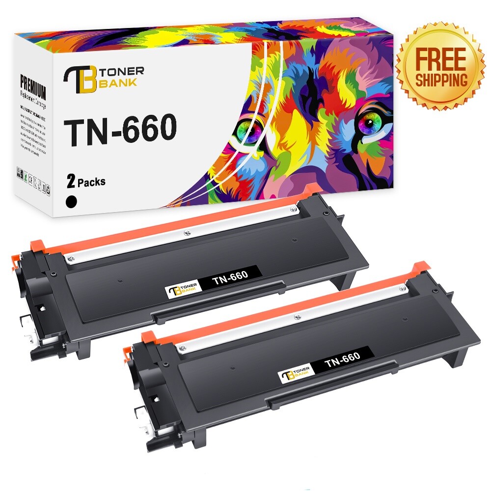 2x HY TN660 Toner Compatible With Brother HL-L2320D HL-L2380DW MFC-L2707DW TN630