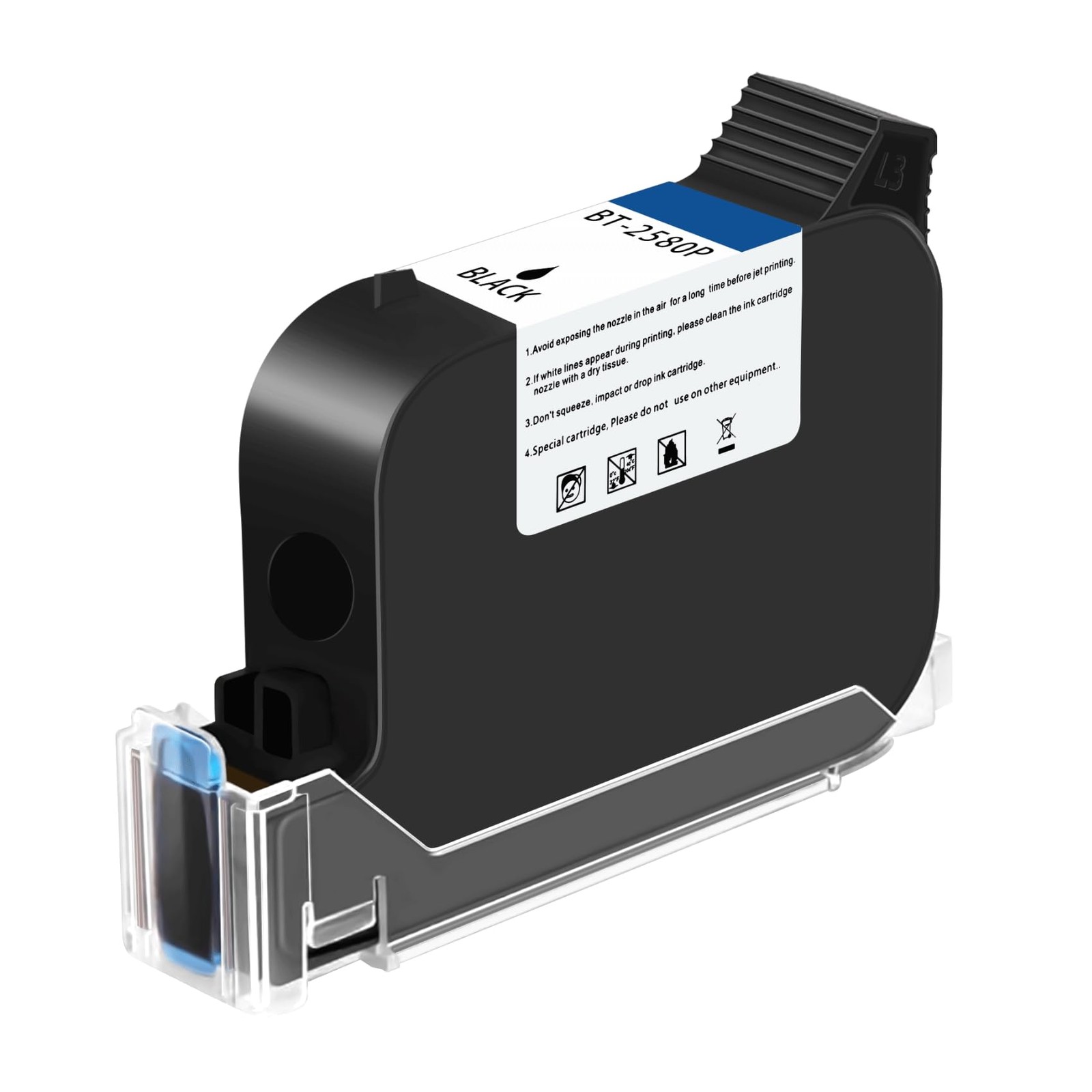 OLYBSJET BT-2580P Original Solvent Fast Dry Ink Cartridge for Handheld Inkjet